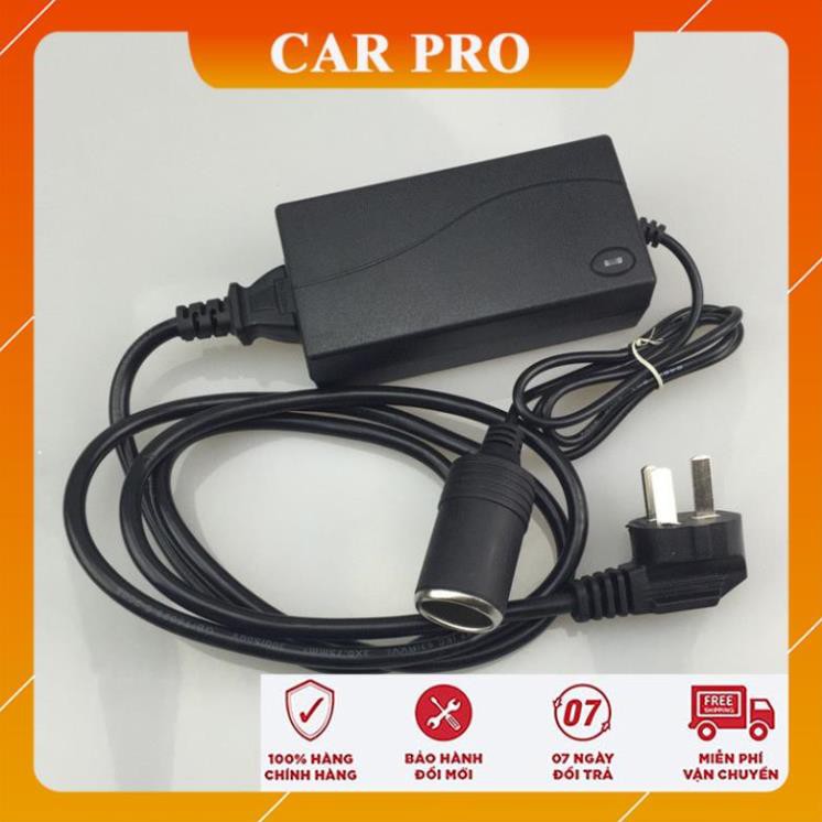 Bộ chuyển đổi nguồn điện 220V sang 12V đầu tẩu thuốc trên ô tô - CAR PRO