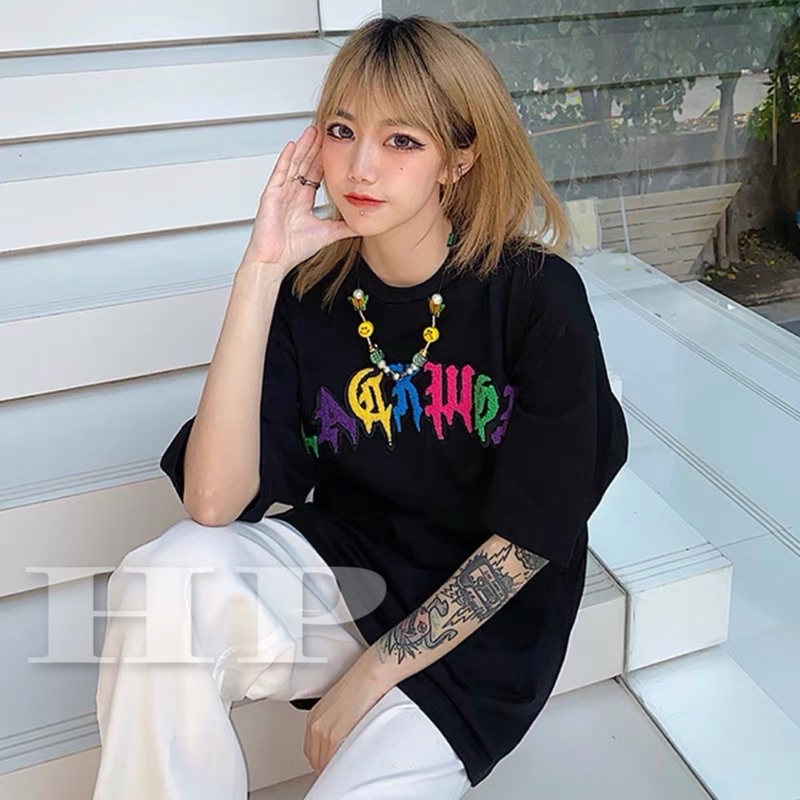 ÁO PHÔNG UNISEX chữ chảy nhiều màu TH