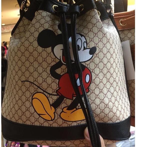 Túi Đeo Chéo Gucci Họa Tiết Chuột Mickey Thời Trang Cho Nữ 701