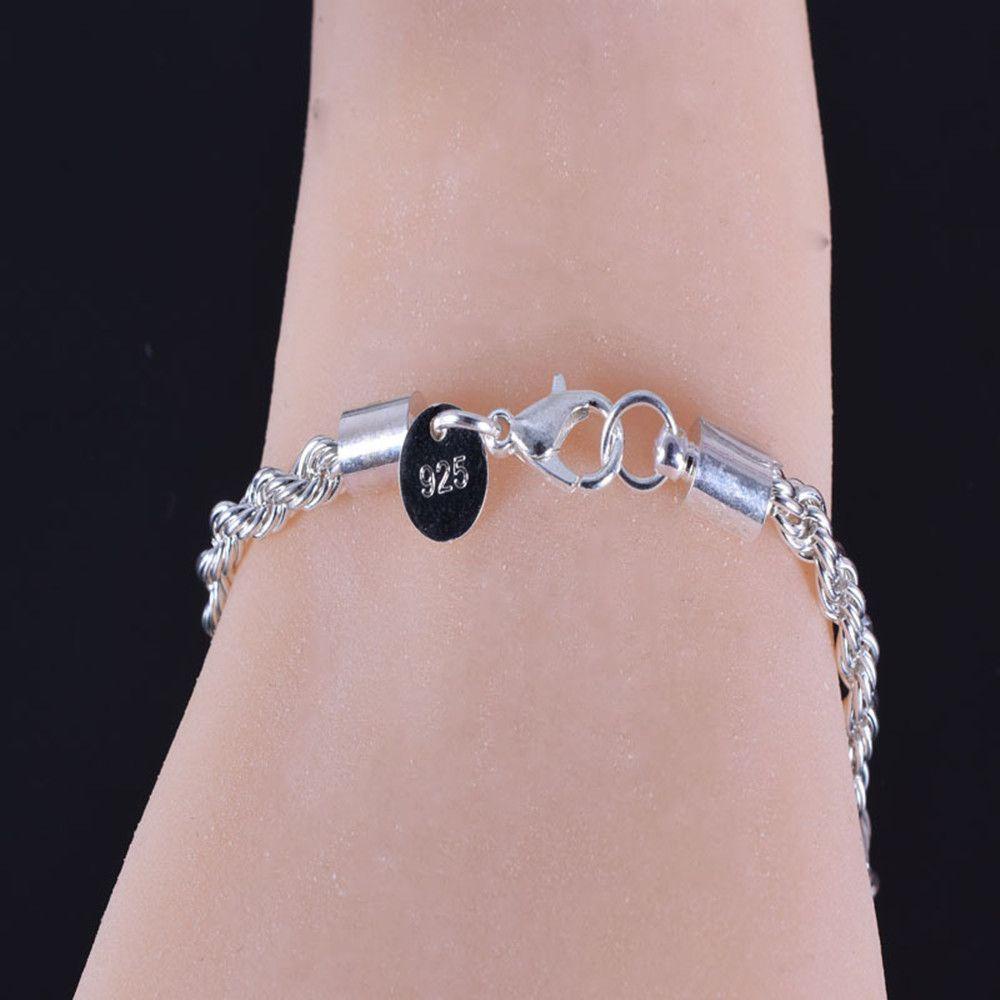 Vòng Tay Dây Xoắn 4MM Hợp Thời Trang Cho Nam Và Nữ