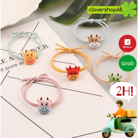 Chun buộc tóc chú bò ngộ nghĩnh  Clovershop68