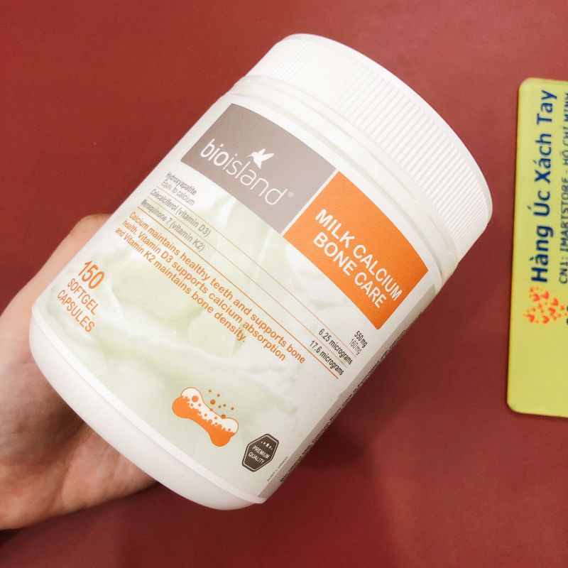Viên Uống Bio Island Milk Calcium Bone Care Hỗ Trợ Bổ Sung Canxi Giảm Nguy Cơ Loãng Xương