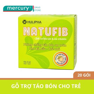 Viên Uống Phòng Chống Táo Bón Natufib Hulipha 20 Gói