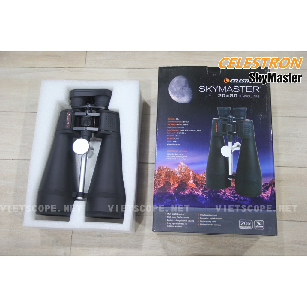 Ống nhòm cỡ lớn Celestron Skymaster 20x80 quan sát thiên văn, dã ngoại