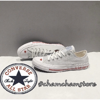 Giày Converse Love Fearlessly classic xám nhạt
