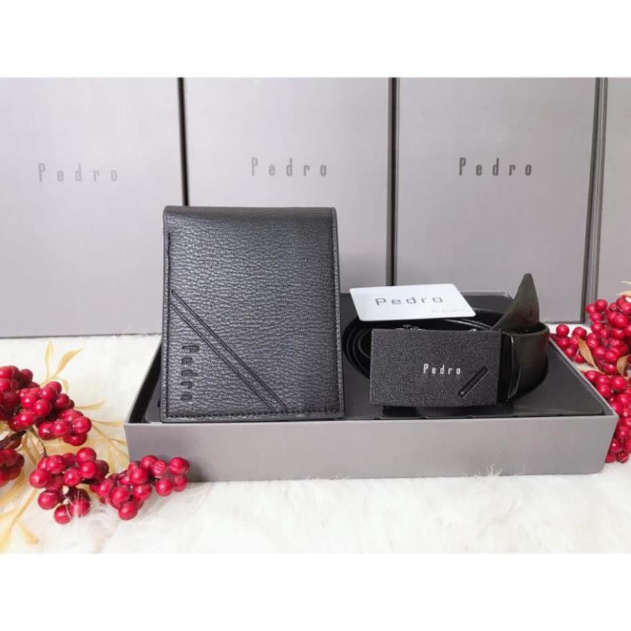 Set ví  dây nịt Pedro 💖 FREE SHIP 💖 Set thắt lưng ví nam  Hàng full hộp, túi giấy nên làm quà tặng đẹp lắm