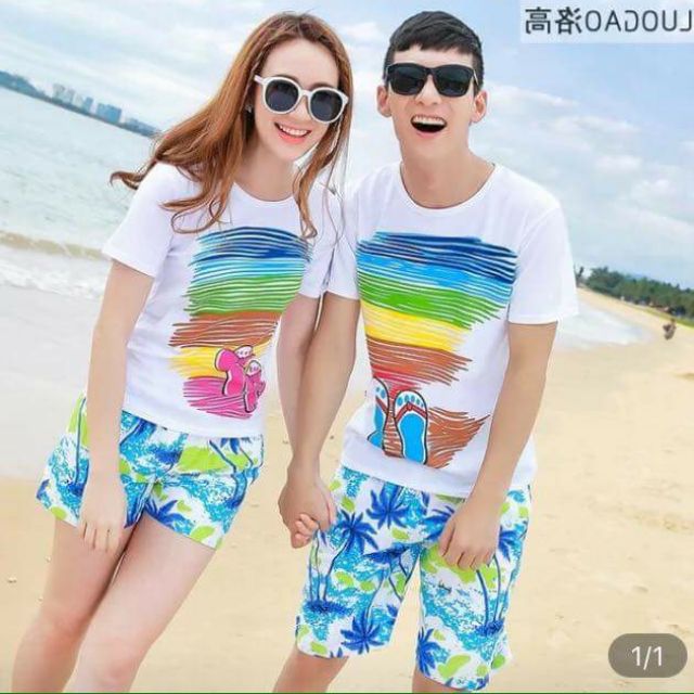 ĐỒ CẶP ĐI BIỂN - SP 2 ÁO 2 QUẦN