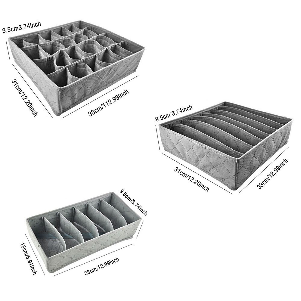 Set 3 Hộp Đựng Vớ, Đồ Lót Tiện Lợi