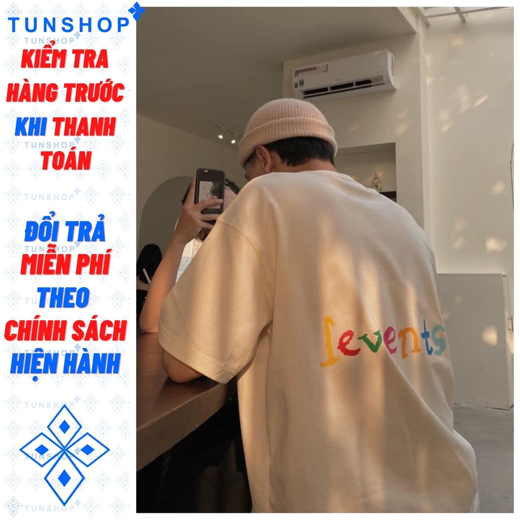 Áo thun LEVENTS Loveyou300k Special/ Cream Tay Lỡ Nam Nữ Levents