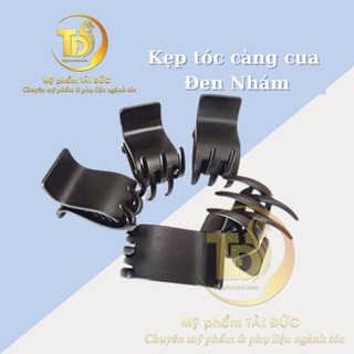 Kẹp tóc càng cua đen nhám chất liệu nhựa dẻo không gãy