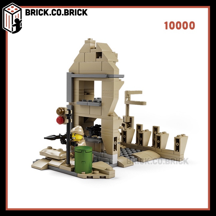 Đồ Chơi Mô Hình Lắp Ráp Xe Tăng Chủ Lực Biến Hình Hummer MBT Quân Đội Army 10000