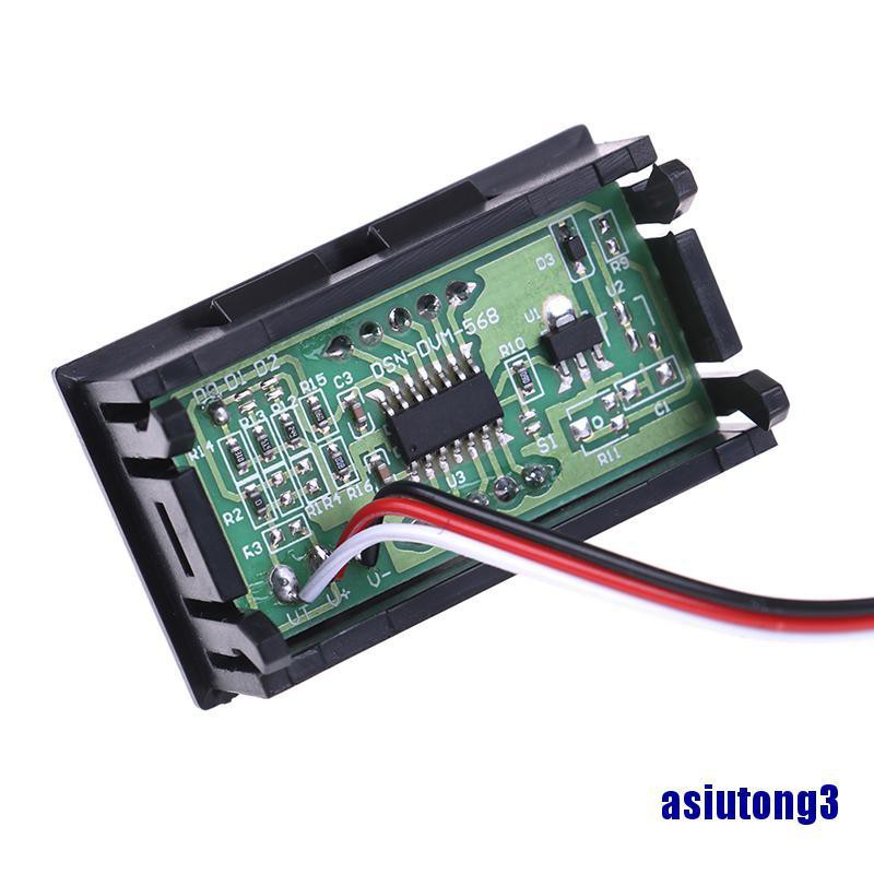 Vôn kế DC 3 DÂY kỹ thuật số LED 0,56 inch Bảo vệ kết nối ngược DC 0V-30.0V