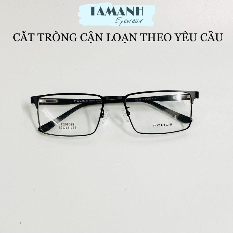 Kính cận nam nữ gọng kính kim loại full viền - nhận cắt mắt cận viễn loạn ( giá tốt )