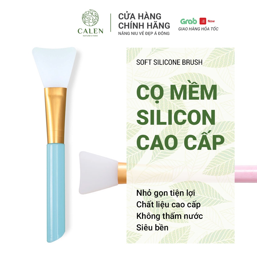 Cọ sillicon cao cấp dành cho việc đắp mặt nạ +Kích thước 13 cm, thon gọn vừa tay, giúp bạn thao tác linh hoạt và không