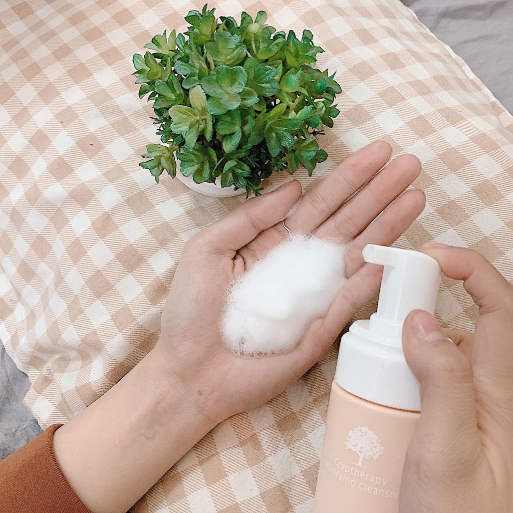Sữa Rửa Mặt Tạo Bọt Rootree Cryptherapy Purifying Cleanser (Dưỡng ẩm,căng bóng da) | BigBuy360 - bigbuy360.vn