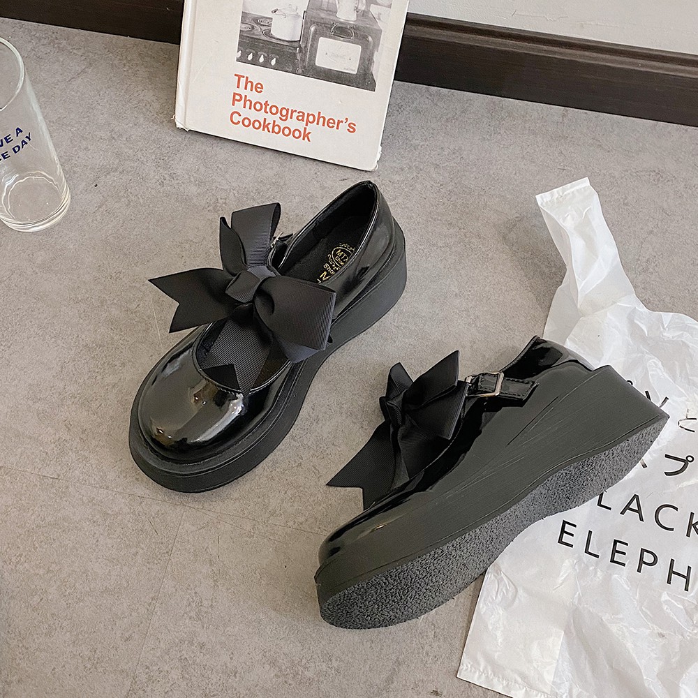 (ORDER) Giày oxford đế dày kèm nơ - U S357