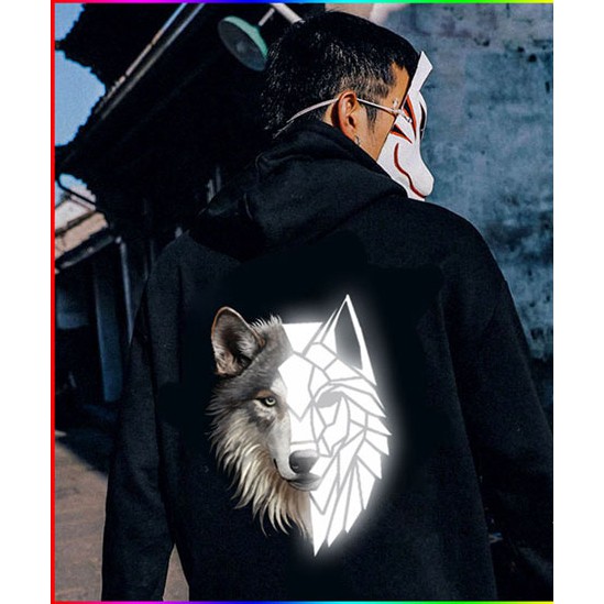 [CAM KẾT 1 ĐỔI 1] Áo khoác nỉ Hoodie phản quang Nam Nữ WOLF