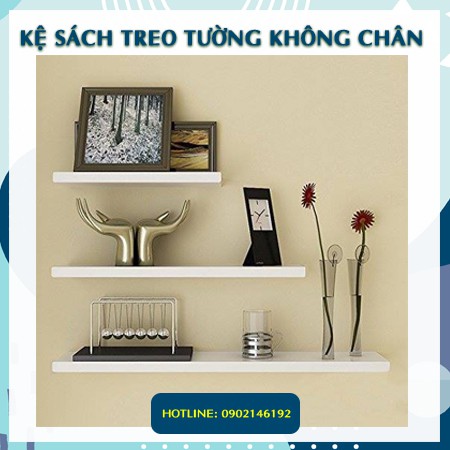 Kệ gỗ trang trí treo tường không chân TC016