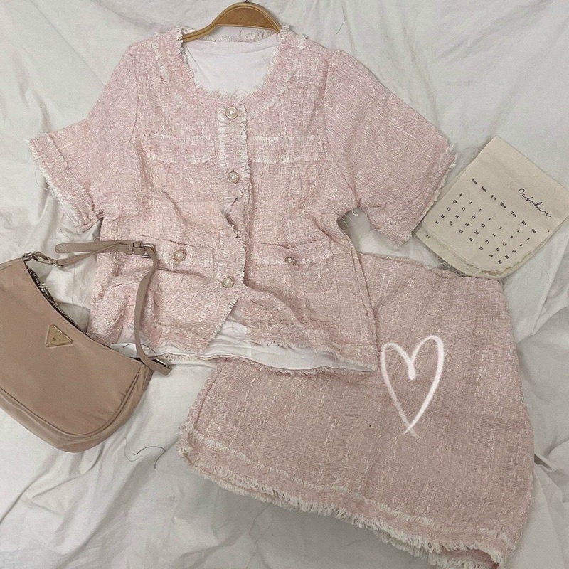 SET BỐ CROPTOP x CHÂN VÁY hình thật