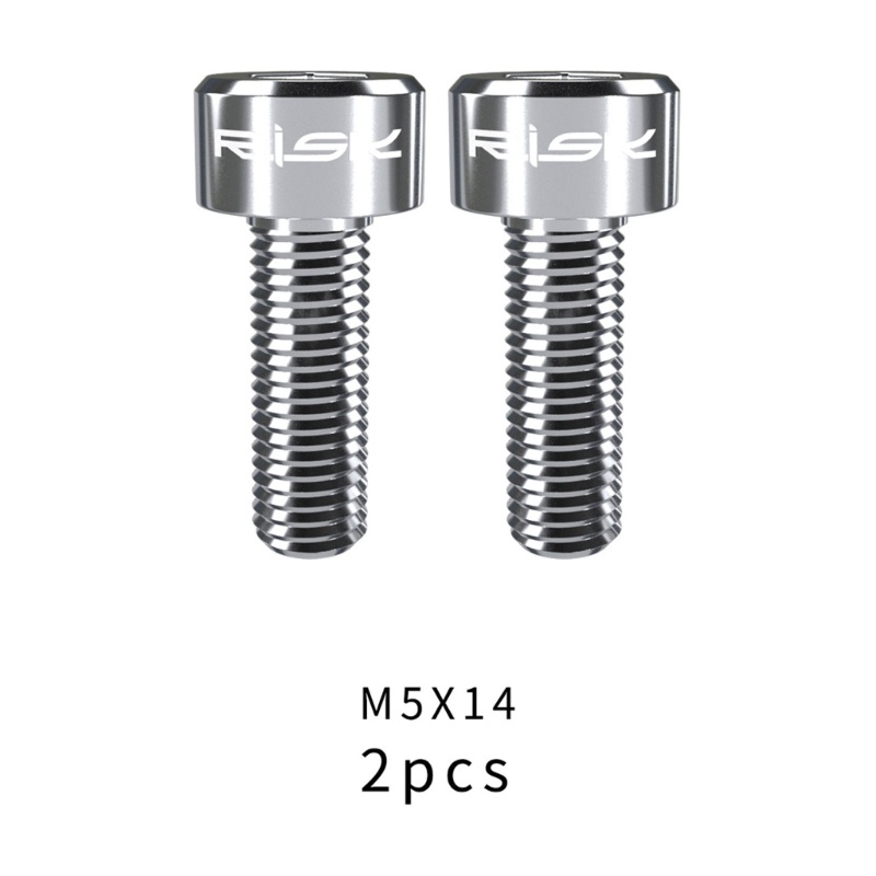 QQ Bộ 2 Ốc Vít M5x14mm Bằng Hợp Kim Titan Cố Định Tay Phanh 4 C Chuyên Dụng Cho Xe Đạp MTB
