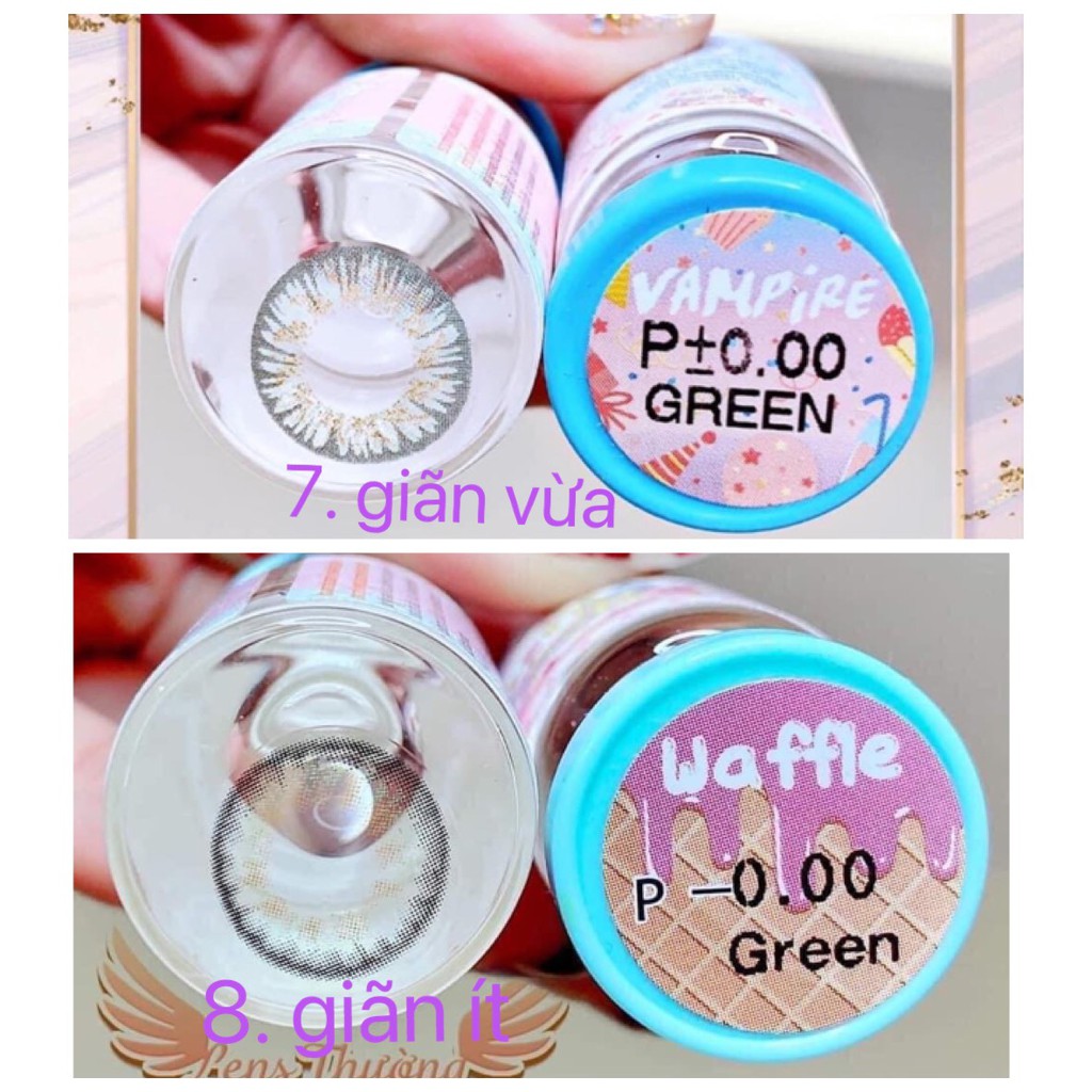 (FREE SHIP) Lens Xanh lá-Green HOT_Không độ