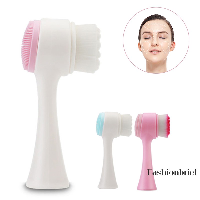 [Hàng mới về] Cọ rửa mặt 3D bằng silicon hai mặt vệ sinh da tẩy trang