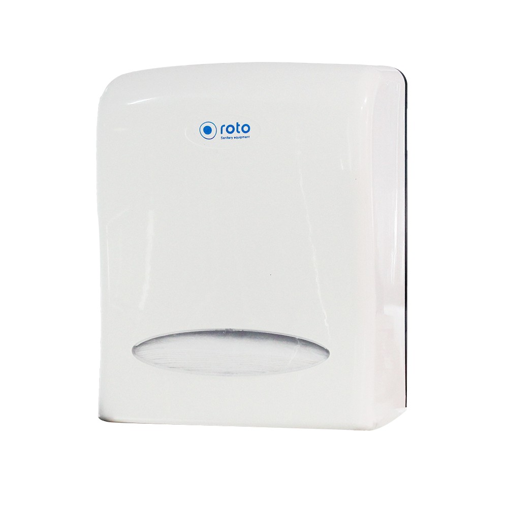 Hộp đựng khăn giấy rút treo tường ROTO - Chất liệu nhựa ABS | Màu trắng | RT8038A