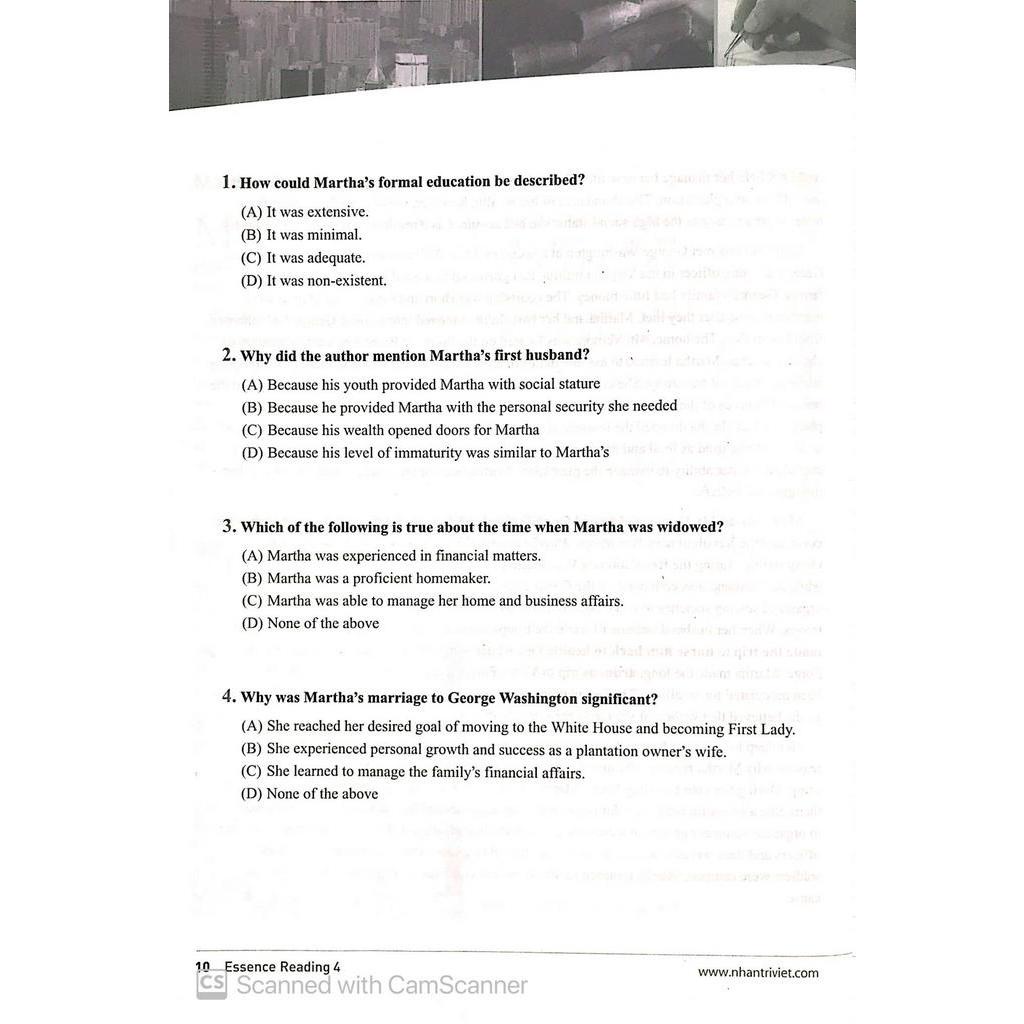 Sách Longman Essence Reading 4