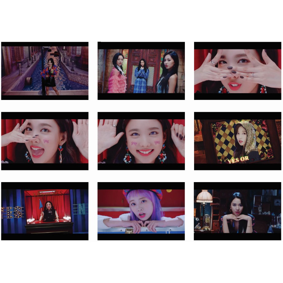 Lomo card 45 ảnh TWICE - MV YES OR YES