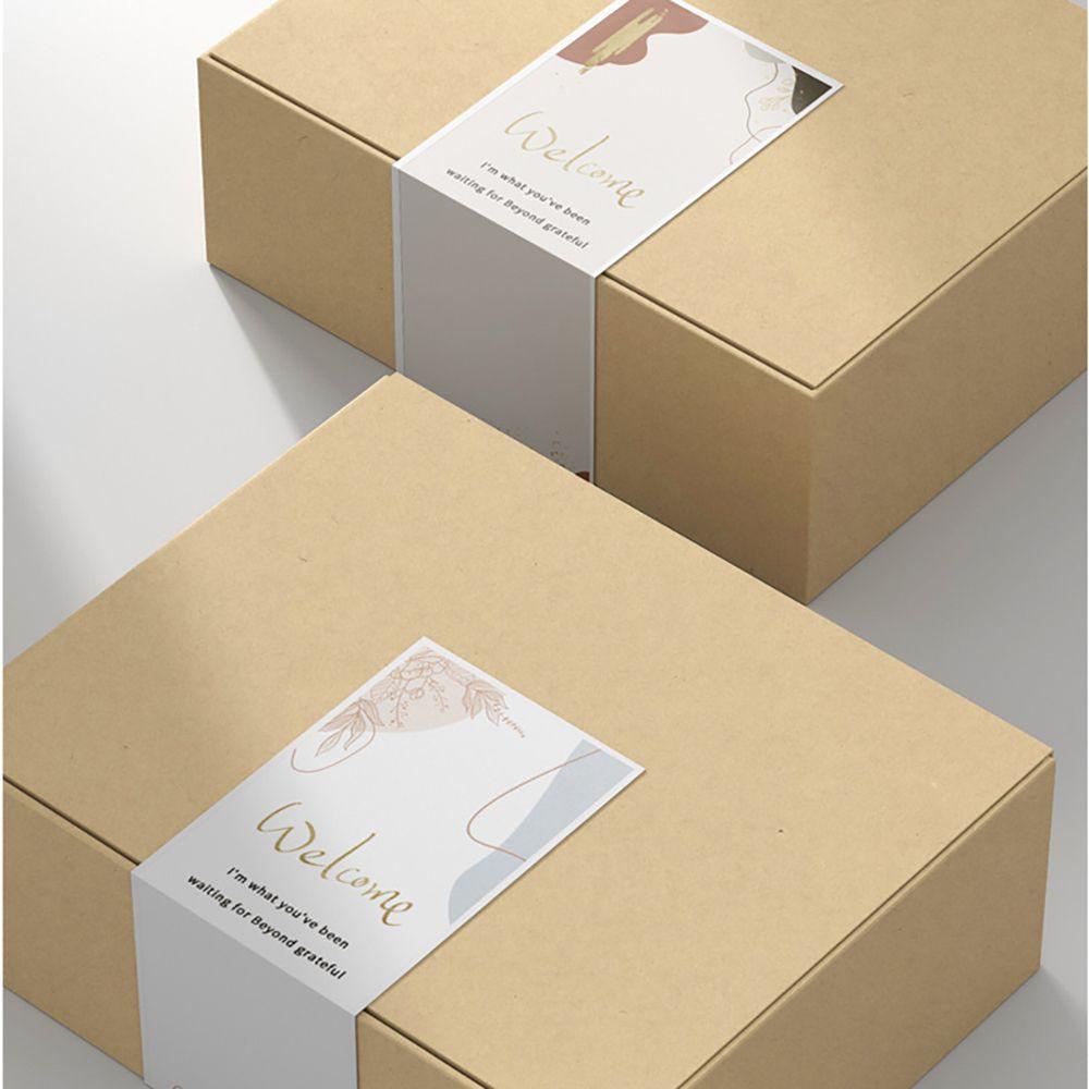 Set 52 Miếng Dán In Chữ Thank You 4 Kiểu Độc Đáo Trang Trí Gói Hàng
