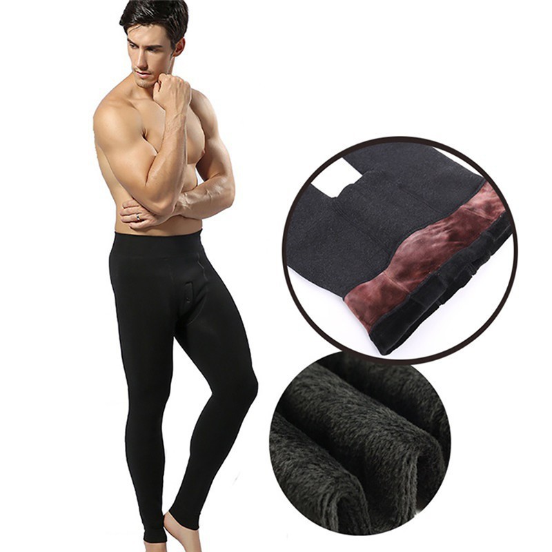 Quần legging nam thun nỉ giữ ấm cho mùa đông