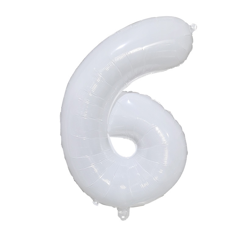 Bong Bóng Hình Chữ Số Lớn 32 Inch Màu Trắng Trang Trí Sinh Nhật / Đám Cưới