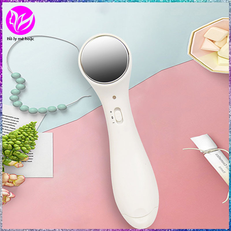 Máy Massage Mặt Bằng Ion, Máy Điện Di Cầm Tay Chăm Sóc Da Mặt,rửa Mặt, Trị Quầng Thâm Giảm Mỏi Mắt, Giảm Nhăn