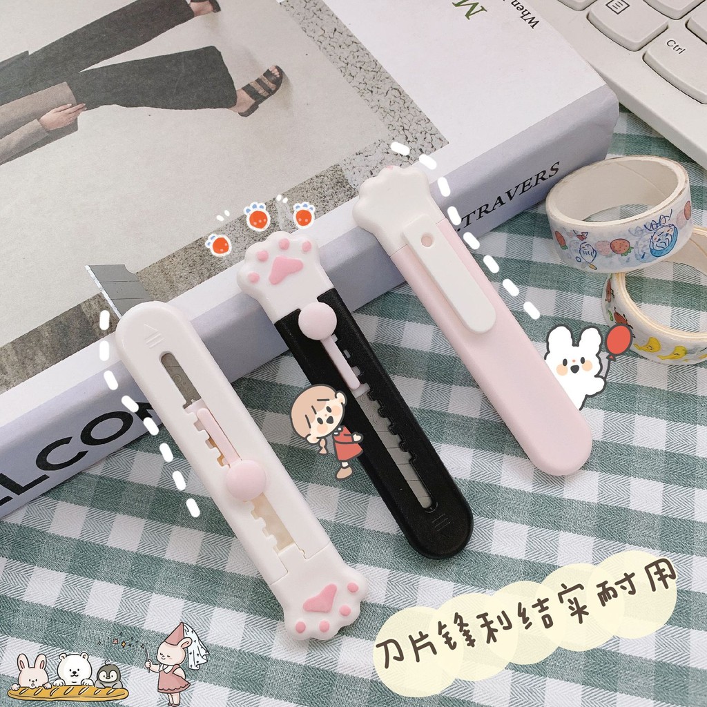 Dao Rọc Giấy Mini Cute Chân Mèo Dễ Thương - BỐ KHỦNG LONG