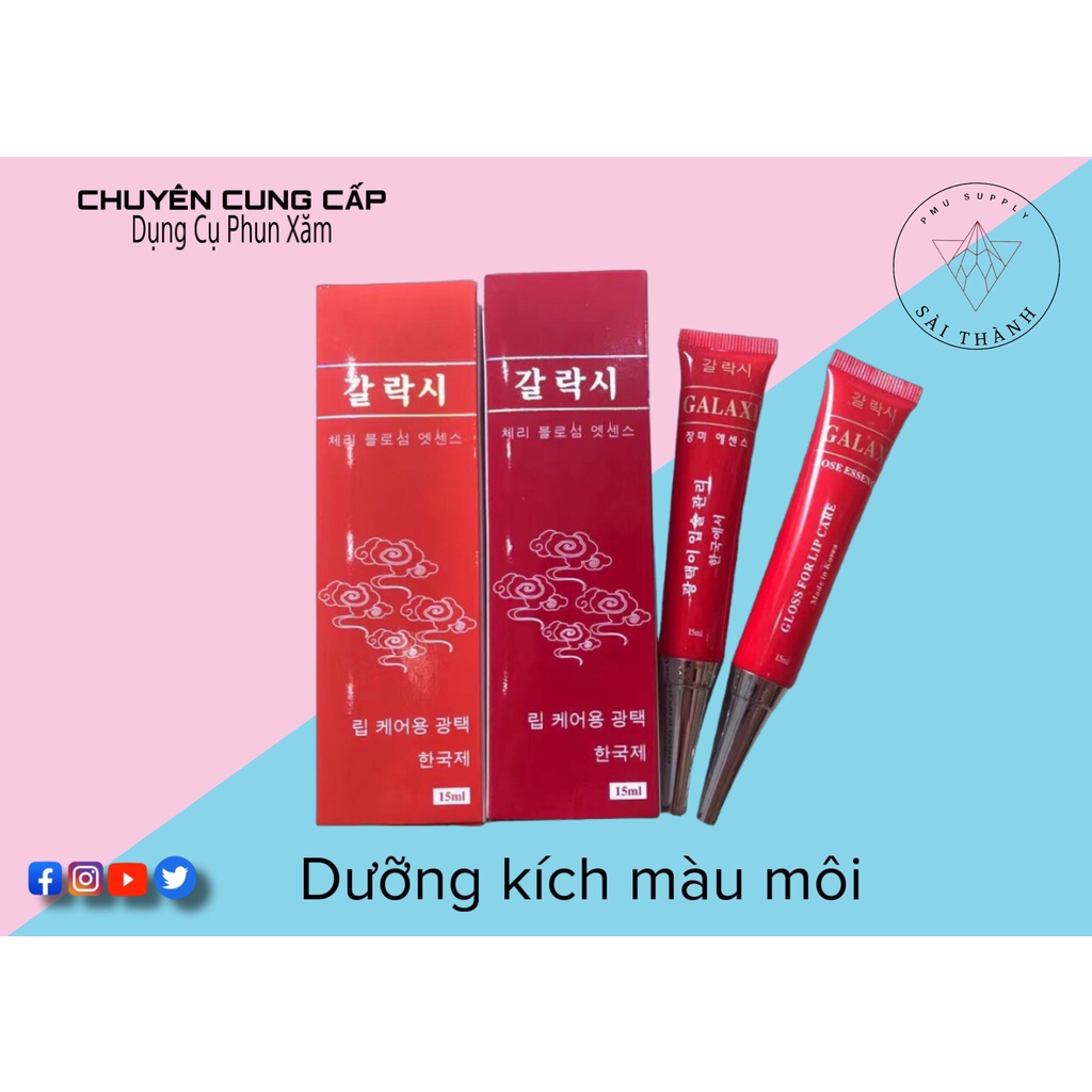 Dưỡng kích màu môi sau phun xăm Galaxi Hàn Quốc