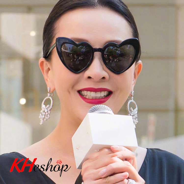 [Deal Hot Siêu Hời] Kính Râm phiên bản Hàn Quốc Trái Tim ngọt ngào, chụp ảnh sinh nhật, bản lề kim loại cao cấp mã Y8805