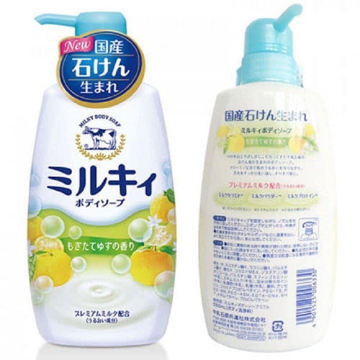 Sữa tắm sữa bò milky body soap cow 550ml Hàng Nội Địa Nhật