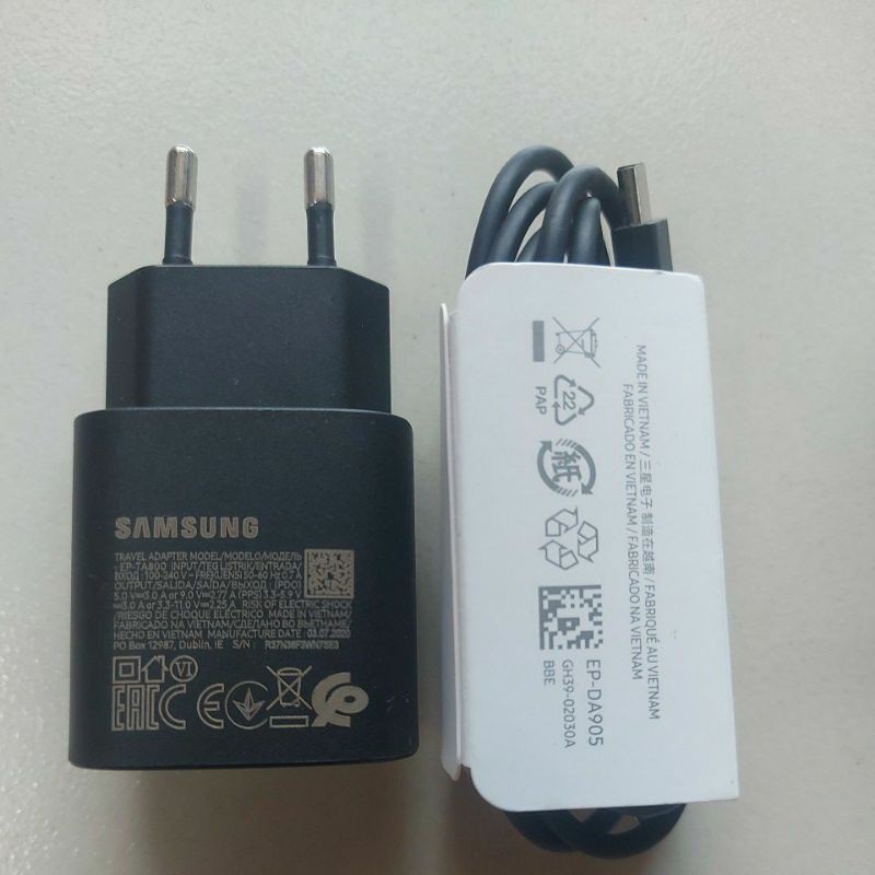 Sạc+Cap SS zin S20Ultra.45w... Note 10.25w S10 trắng