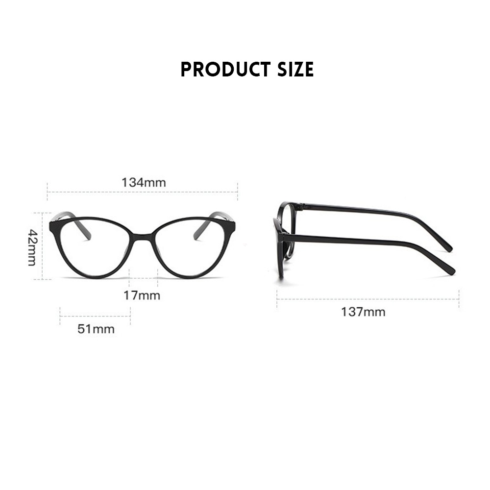 Kính Mát Mắt Mèo Chống Bức Xạ Ánh Sáng Xanh Trong Suốt Phong Cách Cổ Điển Cho Nam Và Nữ