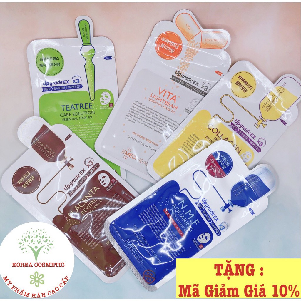 Mặt nạ 💖𝑭𝑹𝑬𝑬𝑺𝑯𝑰𝑷💖 mặt nạ mediheal dưỡng da các loại - cấp ẩm dưỡng trắng da
