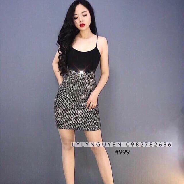 Chân váy kim sa