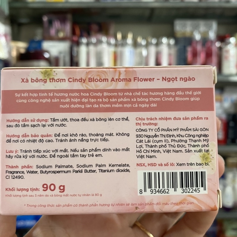 Xà Bông Tắm Nước Hoa Cindy Bloom Perfumed Soap 90G Hồng