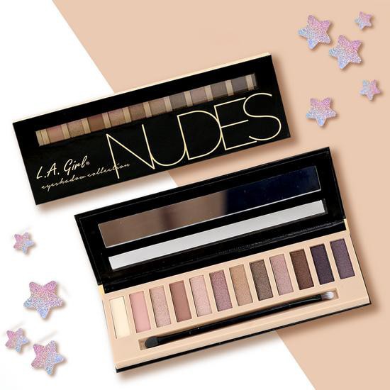 [Chuẩn Auth] Phấn mắt 12 ô siêu mịn, bền màu L.A GIRL Nudes Eyeshadow 12g