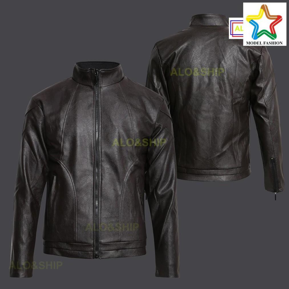 Áo Khoác Da Lót Lông Nam Thời Trang Cao Cấp Model Fashion AD021NAUK + Tặng Kèm Kính