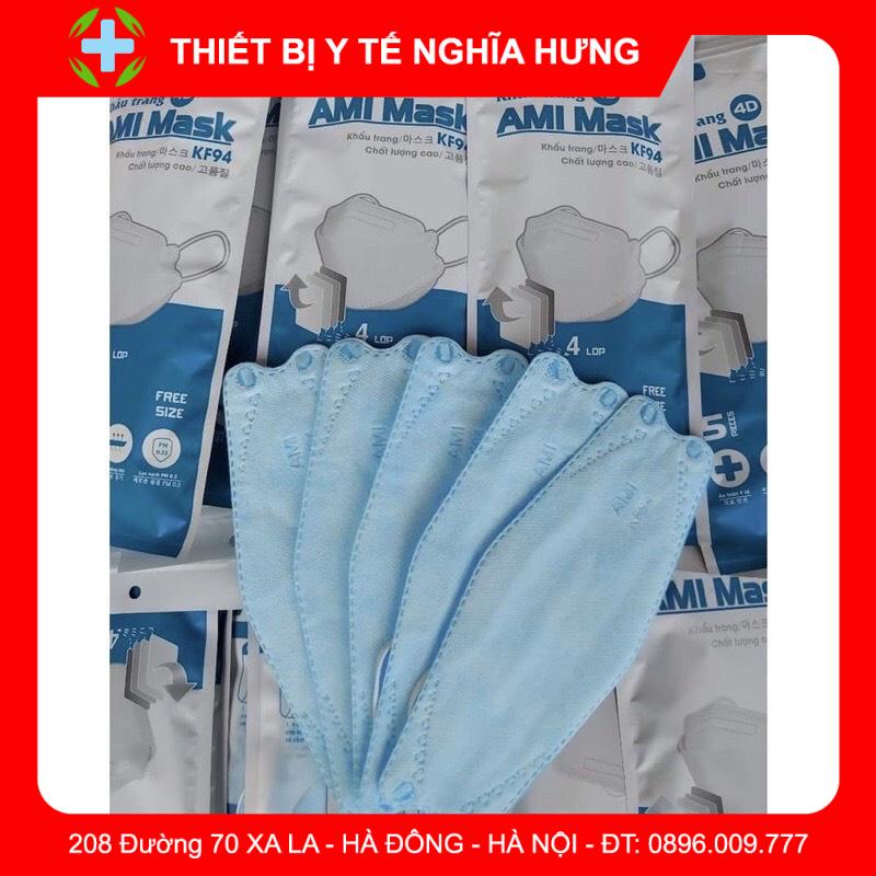 Sỉ 1 Thùng 300 Chiếc Khẩu trang 4 Lớp KF94 AMI Kháng Khuẩn Hàng Cao Cấp Hàn Quốc