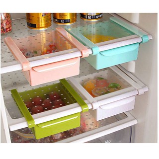 Khay nhựa đựng thức ăn có thanh kẹp cho tủ lạnh