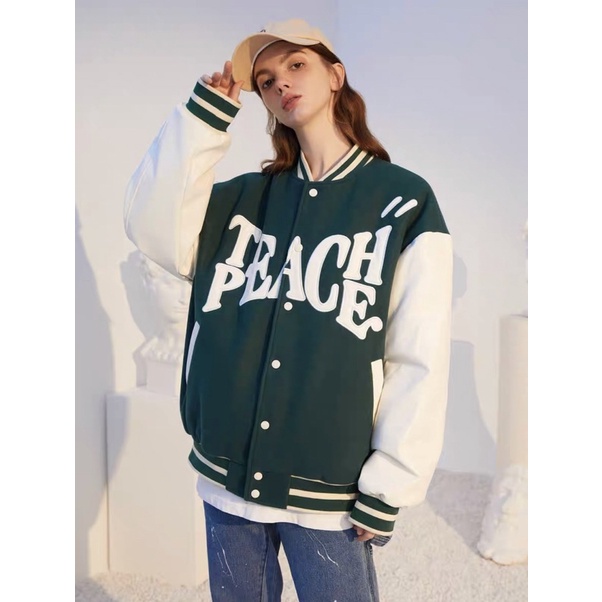 Áo khoác bomber độn bóng chày nhật bản polyester hàng nhập khẩu gia công tại việt nam