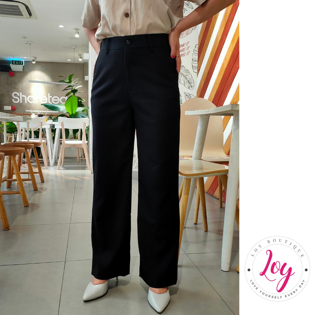 Quần tây nữ 💗 quần ống suông lưng cao ➖ chuẩn CÔNG SỞ nữ [ HÌNH + HÀNG SHOP THIẾT KÊ] | BigBuy360 - bigbuy360.vn