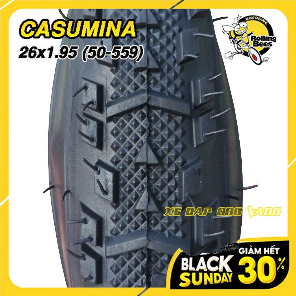 Vỏ Lốp, Săm Ruột Địa Hình Casumina 26x1.95  Chính Hãng, Giá rẻ