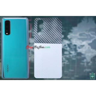 Skin Dán Mặt Sau Lưng Vân 3D OPPO Find X - OPPO Find X2 - Find X2 Pro - Carbon, Nhám, Hình hộp, Vân da